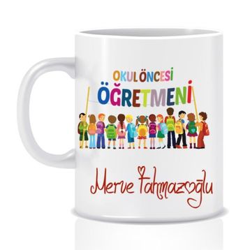 Kişiye Özel Okul Öncesi Öğretmeni Kupa Bardak
