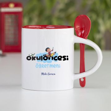 Kişiye Özel Okul Öncesi Öğretmeni Kupa Bardak