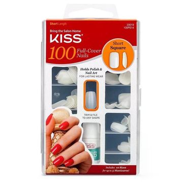Kiss 100PS14 Kare Uçlu 100'lü Takma Tırnak