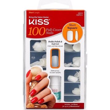 Kiss 100PS14 Kare Uçlu 100'lü Takma Tırnak