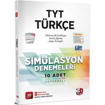 Kitap 3D Yayınları Tyt Türkçe Simülasyon 10 Deneme