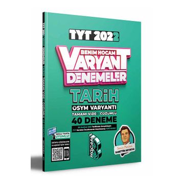 Kitap Benim Hocam Yayınları 2022 TYT Tarih Tamamı Video Çözümlü 40 Deneme Sınavı