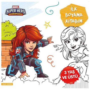 Kitap Beta Kids Marvel Super Hero Adventures Black Widow İlk Boyama Kitabım