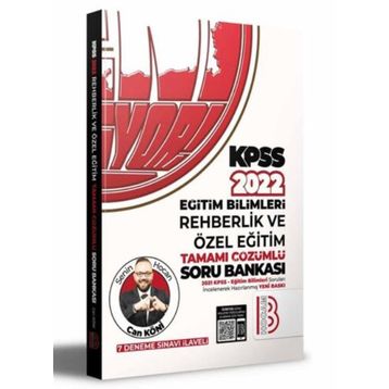 Kitap Kpss Eğitim Bilimleri Rehberlik ve Özel Eğitim Tamamı Çözümlü Soru Bankası