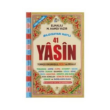 Kitap Merve Yayınları Bilgisayar Hatlı 41 Yasin