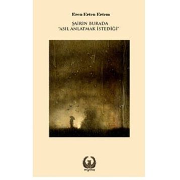 Kitap Myrina Yayınları Şairin Burada Asıl Anlatmak İstediği