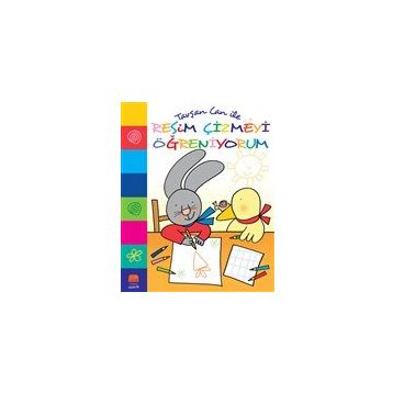 Kitap Tavşan Can ile Resim Çizmeyi Öğreniyorum Uçan Fil Yayınları