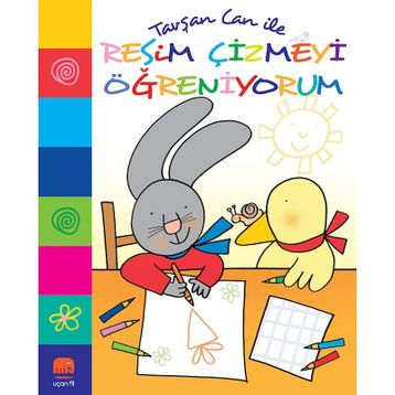 Kitap Tavşan Can ile Resim Çizmeyi Öğreniyorum Uçan Fil Yayınları