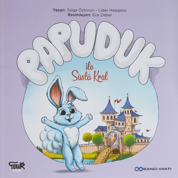 Kitap Tekir Kitap Papuduk ile Süslü Kral