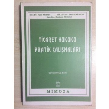 Kitap Ticaret Hukuku Pratik Çalışmaları