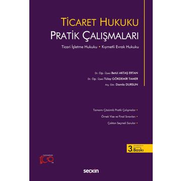 Kitap Ticaret Hukuku Pratik Çalışmaları