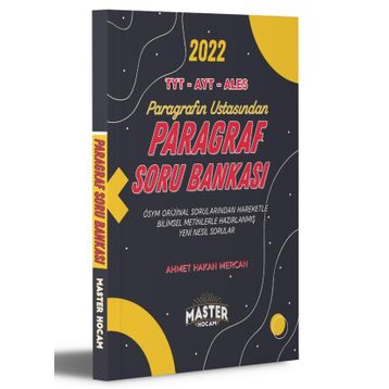Kitap Tyt Ayt Ales Paragrafın Ustasından Paragraf Master Hocam Soru Bankası