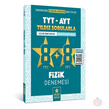 Kitap Yıldız Sorular TYT AYT Fizik 8+8 Deneme