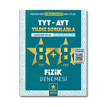 Kitap Yıldız Sorular TYT AYT Fizik 8+8 Deneme