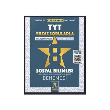 Kitap Yıldız Sorular TYT Sosyal Bilimler 8 Deneme
