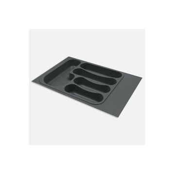 Kitchenox 33x49 cm Gri ABS Plastik 5 Bölmeli Çekmece İçi Kaşıklık