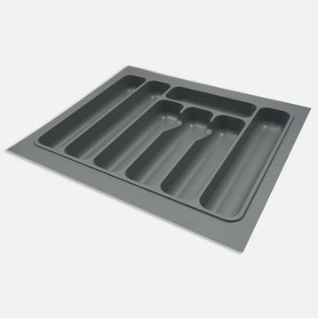 Kitchenox 55x49 cm Gri ABS Plastik 7 Bölmeli Çekmece İçi Kaşıklık