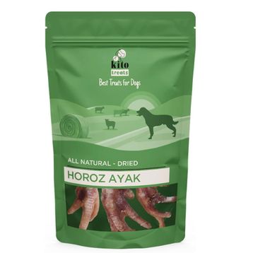 Kito 100 gr Horoz Ayak Çiğnemelik Doğal Glutensiz Organik Köpek Ödül Maması
