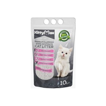 Kittymax Bentonit İnce Tane Bebek Pudra Kokulu 10 lt Kedi Kumu