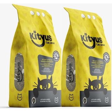 Kityus Aktif Karbonlu Sodyum Bentonit 2x10 lt Kedi Kumu