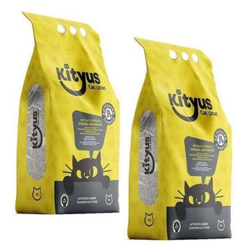 Kityus Aktif Karbonlu Sodyum Bentonit 2x10 lt Kedi Kumu