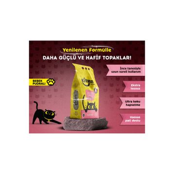 Kityus Bebek Pudralı Bentonit 10 lt Kedi Kumu