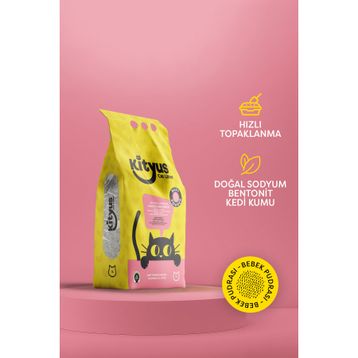 Kityus Bebek Pudralı Bentonit 5 lt Kedi Kumu