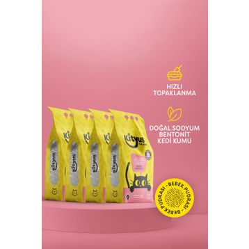 Kityus Bebek Pudrası Kokulu 4x5 lt Kedi Kumu