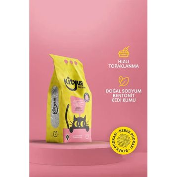 Kityus Bebek Pudrası Kokulu Sodyum Bentonit 10 lt Kedi Kumu