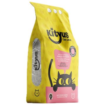 Kityus Bebek Pudrası Kokulu Sodyum Bentonit 10 lt Kedi Kumu