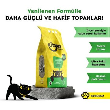 Kityus Kokusuz Sodyum Bentonit 5 lt Kedi Kumu