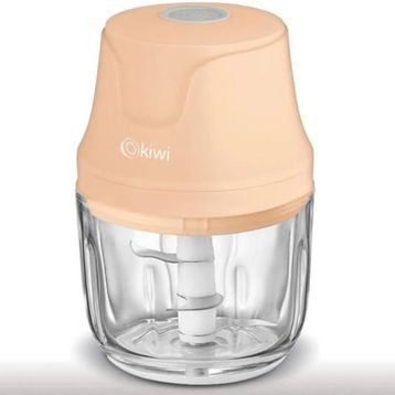 Kiwi KC-8204 3 Bıçaklı Somon Şarjlı Cam Gıda Doğrayıcı