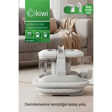 Kiwi KCC-4317 Beyaz Koltuk ve Halı Yıkama Makinesi