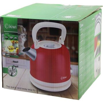 Kiwi KK-3340R 2.2 lt Kırmızı Paslanmaz Çelik Retro Su Isıtıcı