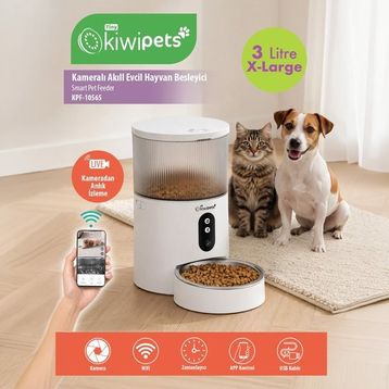 Kiwi KPF-10565 Kameralı Evcil Hayvan Besleyici
