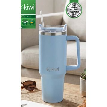 Kiwi KT8660 Mavi 1200 ml Pipetli Termos