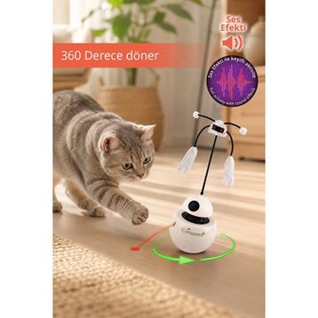 Kiwi Pets KPT-10640 3'ü 1 Arada Kedi Robot Aktivite Oyuncağı