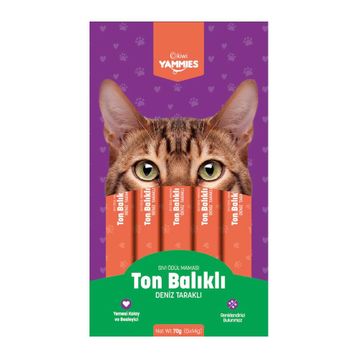 Kiwi Yammies Deniz Taraklı ve Ton Balıklı Sıvı 5'li Kedi Ödül Maması