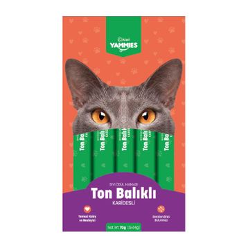 Kiwi Yammies Deniz Taraklı ve Ton Balıklı Sıvı 5'li Kedi Ödül Maması