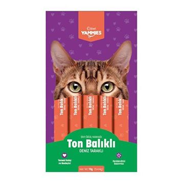 Kiwi Yammies Deniz Taraklı ve Ton Balıklı Sıvı 5'li Kedi Ödül Maması