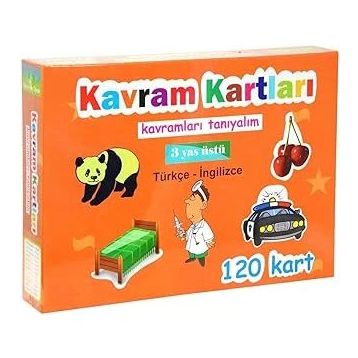 Kızılkaya Oyuncak KZL-145 120 Kart Kavram Kartları