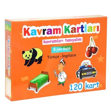 Kızılkaya Oyuncak KZL-145 120 Kart Kavram Kartları