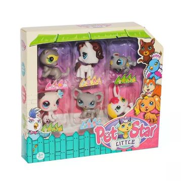 Kızılkaya Oyuncak KZL-3046A3 6'lı Miniş Pet Star Seti