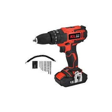 KL Eco Çift Akülü 18 V 2 Ah Şarjlı Darbeli Matkap