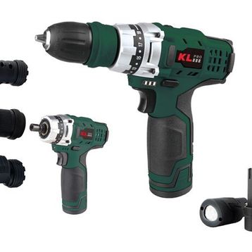 Kl Pro KLNM1020S 10.8 V/2.0 Ah Li-İon Çift Akülü Pro Vidalama Makinesi