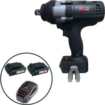 Kl Pro KLSS18BHX-20 3/4 inç 18 V 2 Ah 800 NM 3/4 inç Kömürsüz Şarjlı Darbeli Somun Sıkma Sökme Makinesi
