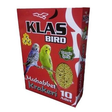 Klas Bird 10'lu Ballı Muhabbet Kuşu Krakeri