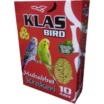 Klas Bird 10'lu Ballı Muhabbet Kuşu Krakeri