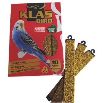 Klas Bird 10'lu Ballı Muhabbet Kuşu Krakeri