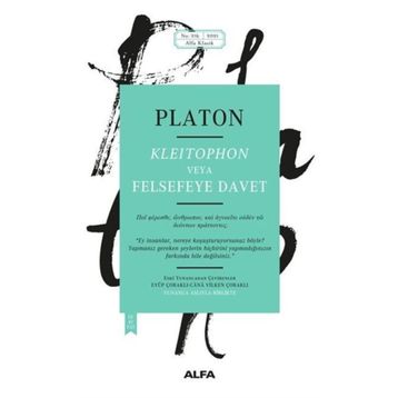 Kleitophon veya Felsefeye Davet - Platon